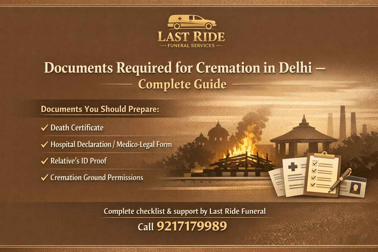 Documents Required for Cremation in Delhi