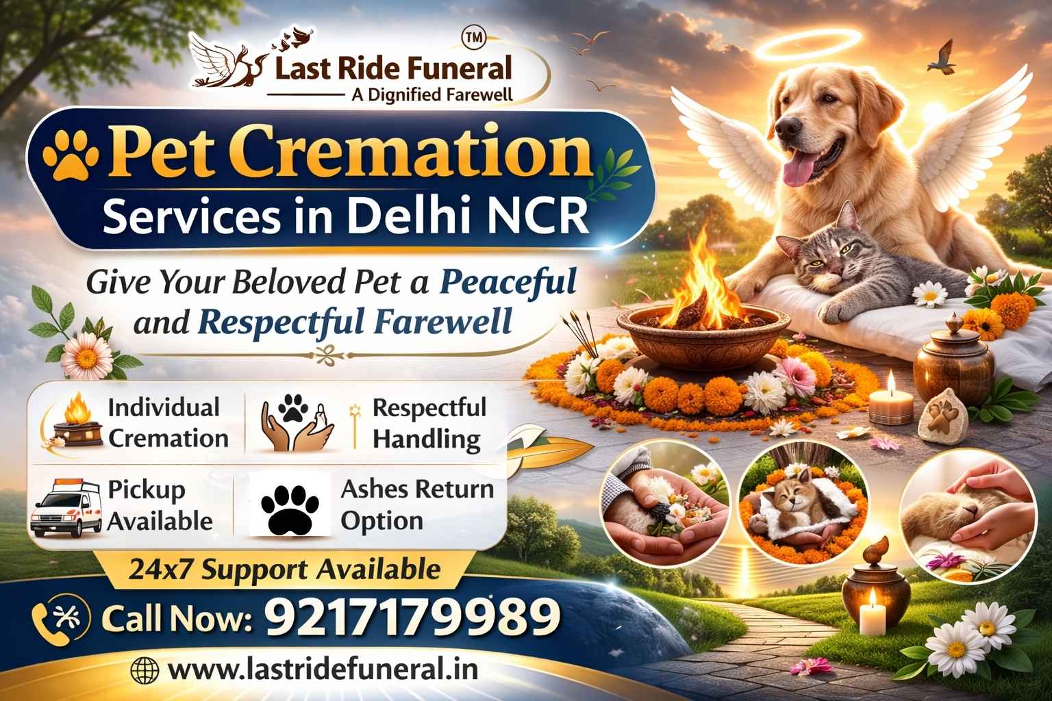 Pet Cremation Services in Delhi NCR