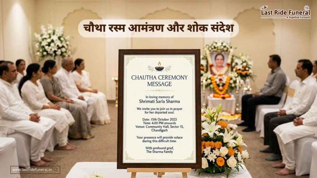 Chautha Ceremony Message
